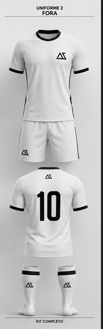 Uniforme 2 — Fora, branco e preto
